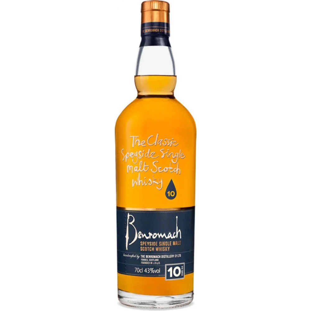 Benromach 10 Year Old Speyside Single Malt Scotch Whisky - Whiskey