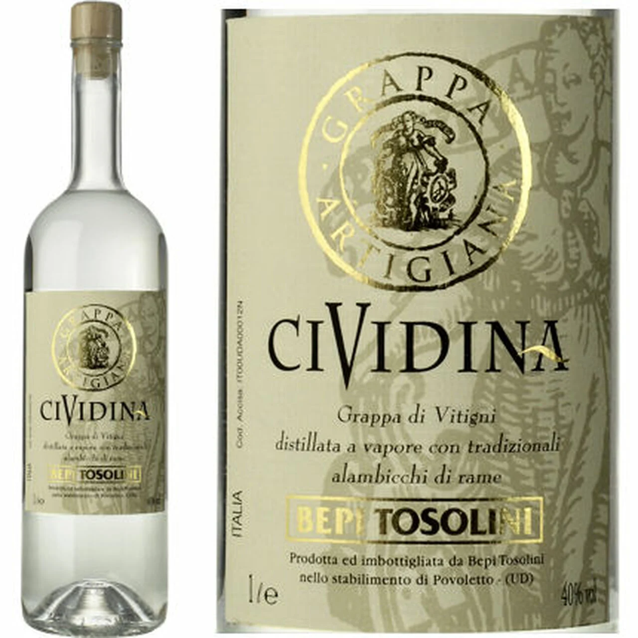 Bepi Tosolini Artigiana Cividina Grappa | 1L