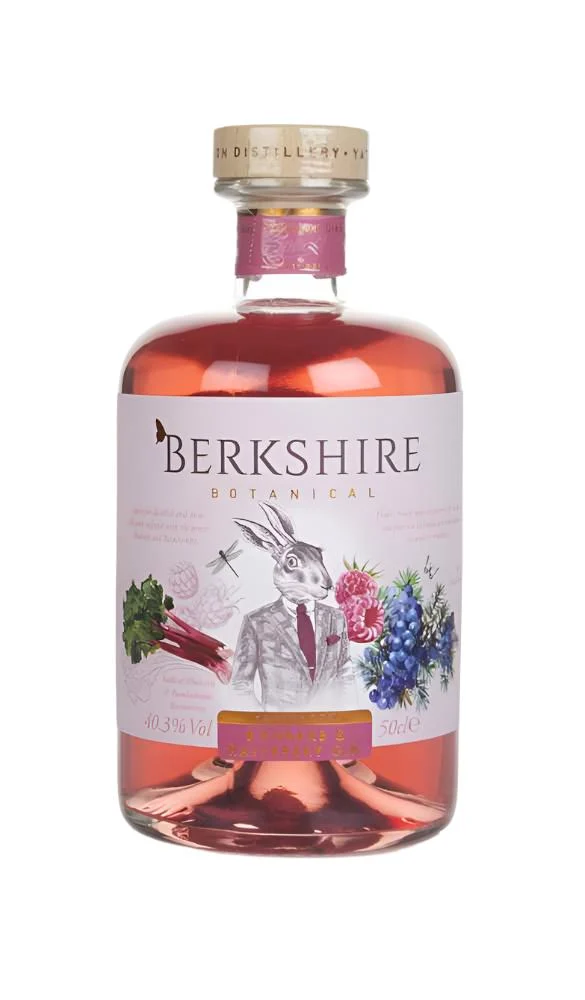 Ginebra Botánica de Ruibarbo y Frambuesa Berkshire | 500ML