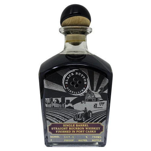 Black Button Single Barrel Port Finished Bourbon Whiskey
