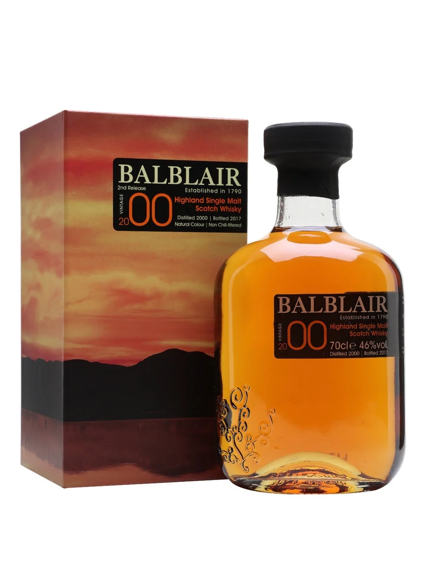 Balblair 2000 2.º lanzamiento de whisky escocés de malta única