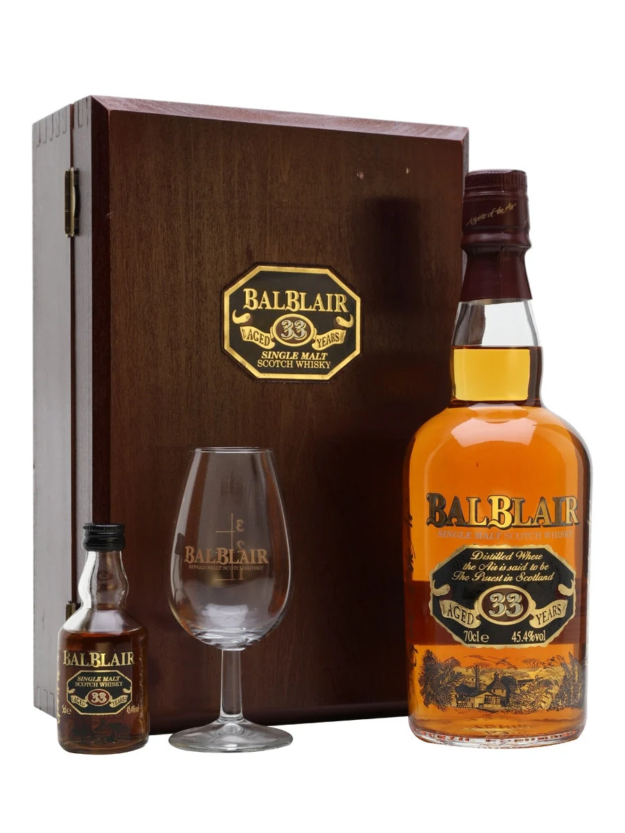 Balblair 33 Year Old Gift Set Highland Single Malt Scotch Whisky - Whiskey