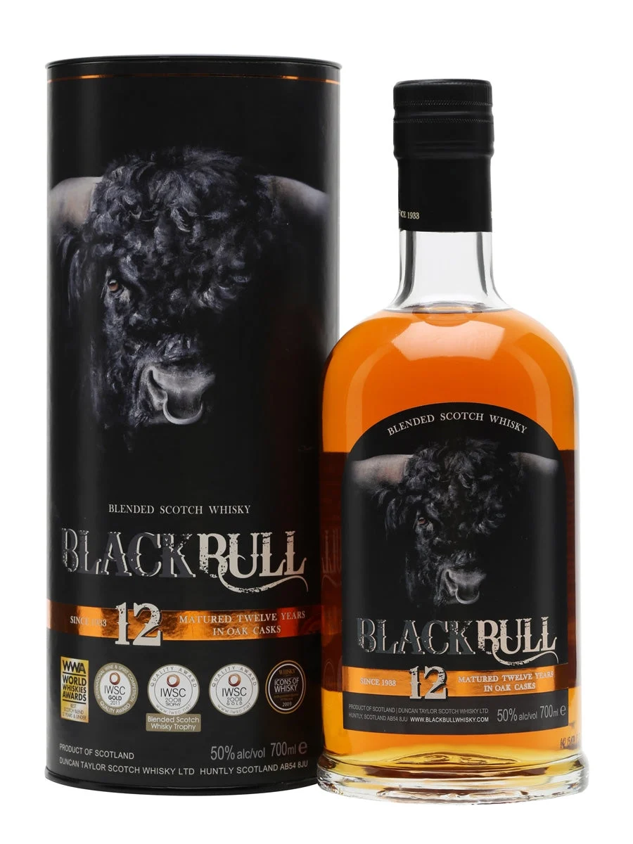 Black Bull 12 Year Single Malt Blended Scotch Whisky - Whiskey