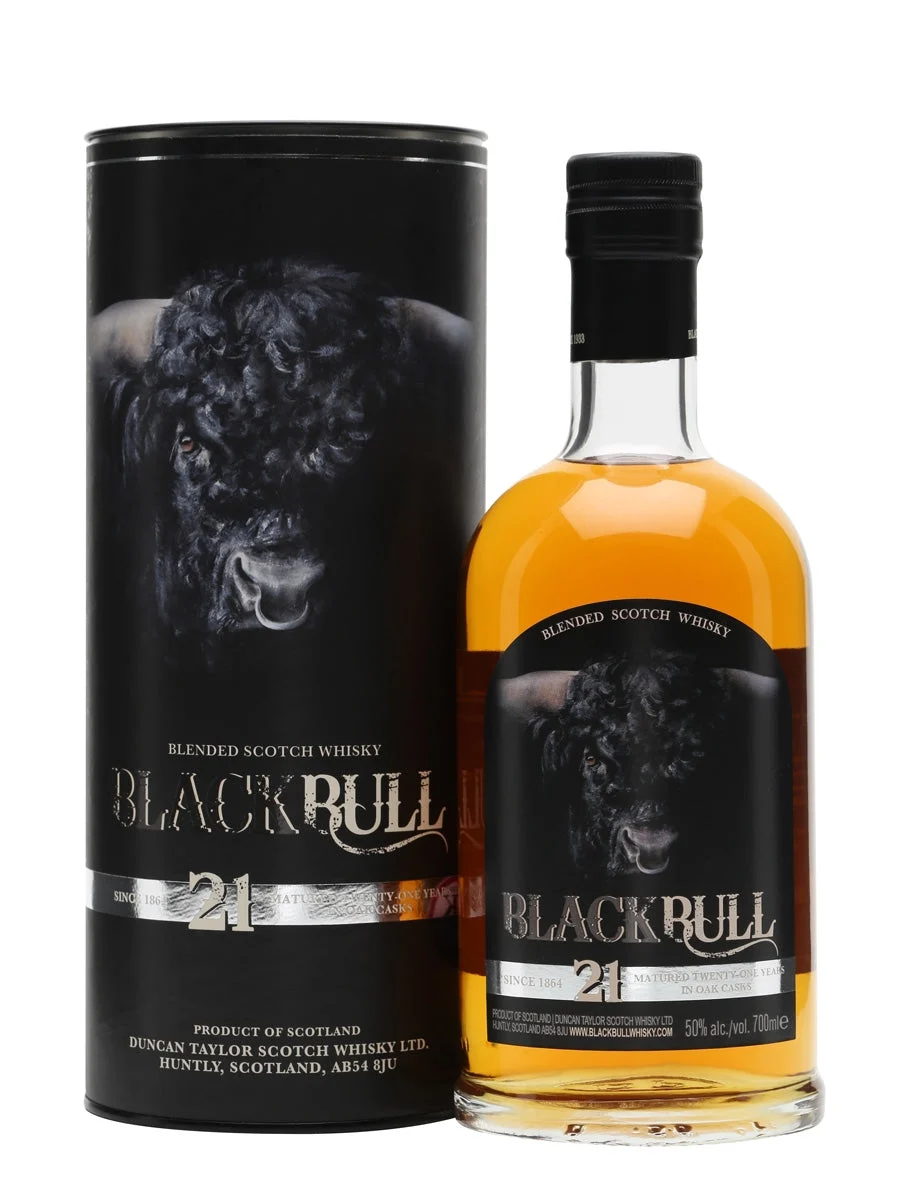 Duncan Taylor Black Bull 21 Year Old Blended Scotch Whisky - Whiskey