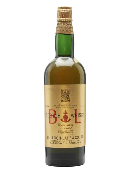 Bulloch Lade's Gold Label Bot.1950s Spring Cap Blended Scotch Whisky - Whiskey