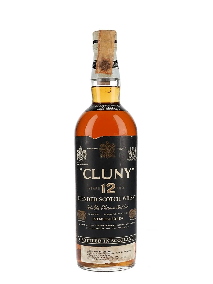 Cluny Blended Whisky 12 Year Old Bot.1970s Blended Scotch Whisky - Whiskey