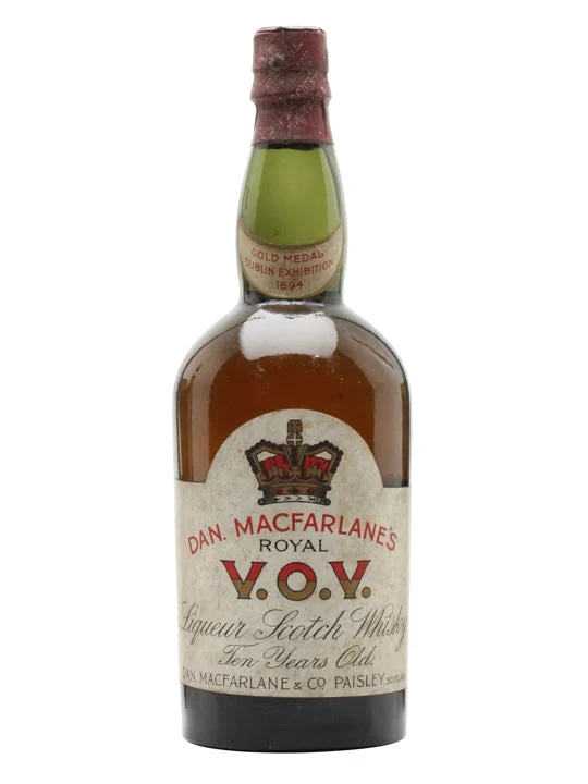 Dan Macfarlane's Royal V.O.V 10 Year Old Bot.1940s Blended Scotch Whisky - Whiskey