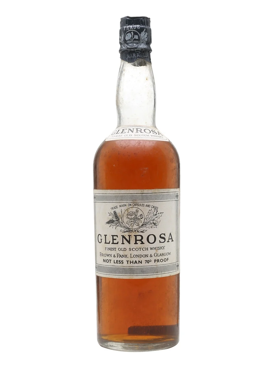Glenrosa Bot.1940s Blended Scotch Whisky - Whiskey