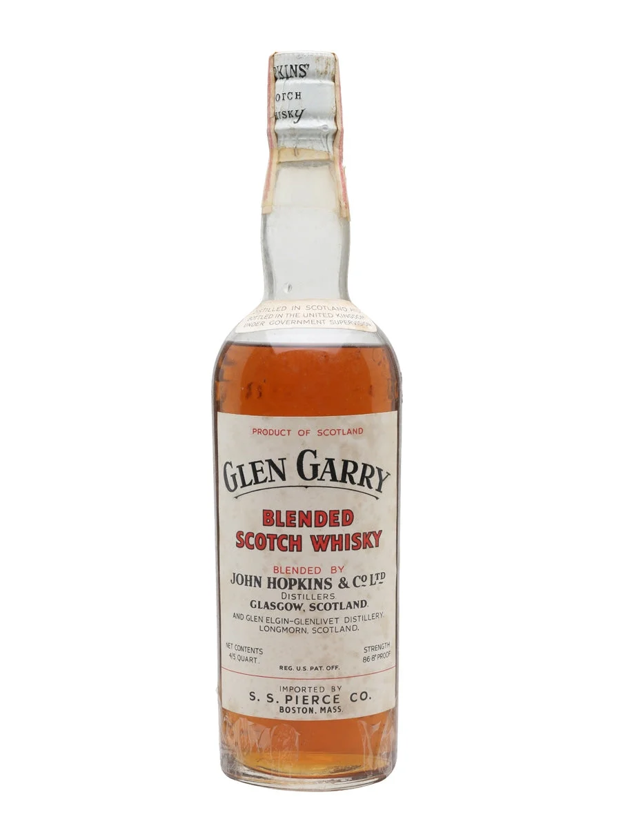 Glen Garry Bot.1950s Blended Scotch Whisky - Whiskey