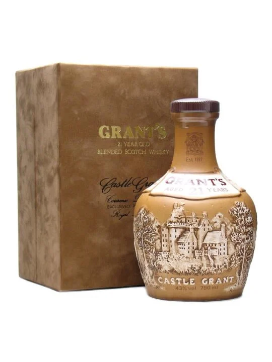Grant's Castle Grant 21 Year Old Bot.1980s Blended Scotch Whisky - Whiskey