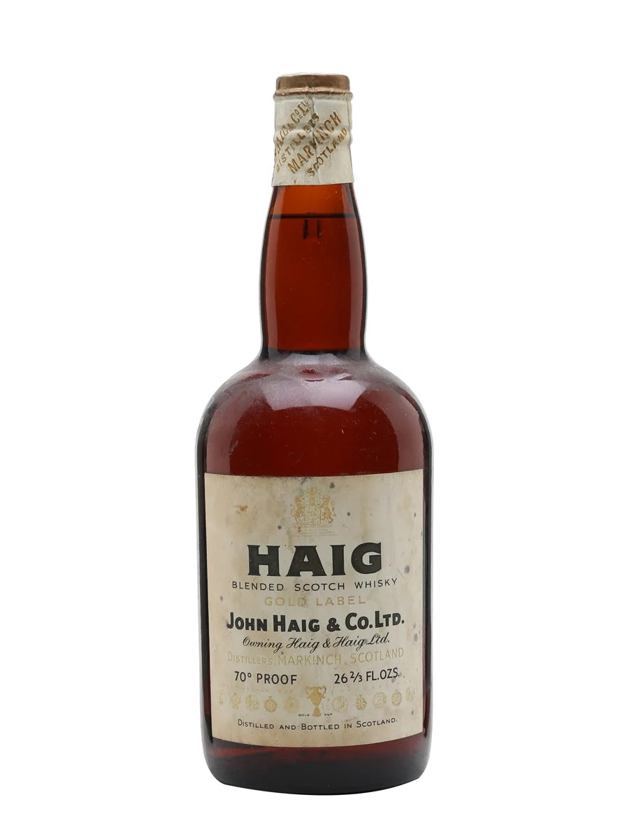 Haig's Gold Label Bot.1950s Spring Cap Blended Scotch Whisky - Whiskey