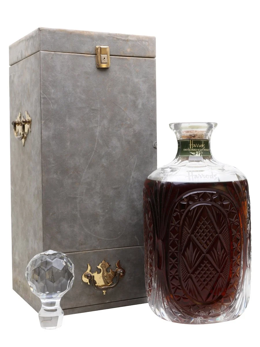 Harrods 21 Year Old Atlantis Crystal Bot.1980s Blended Scotch Whisky | 3L - Whiskey