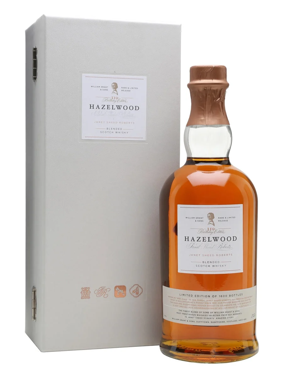 Hazelwood Janet Sheed Roberts 110th Birthday Edition Blended Scotch Whisky - Whiskey