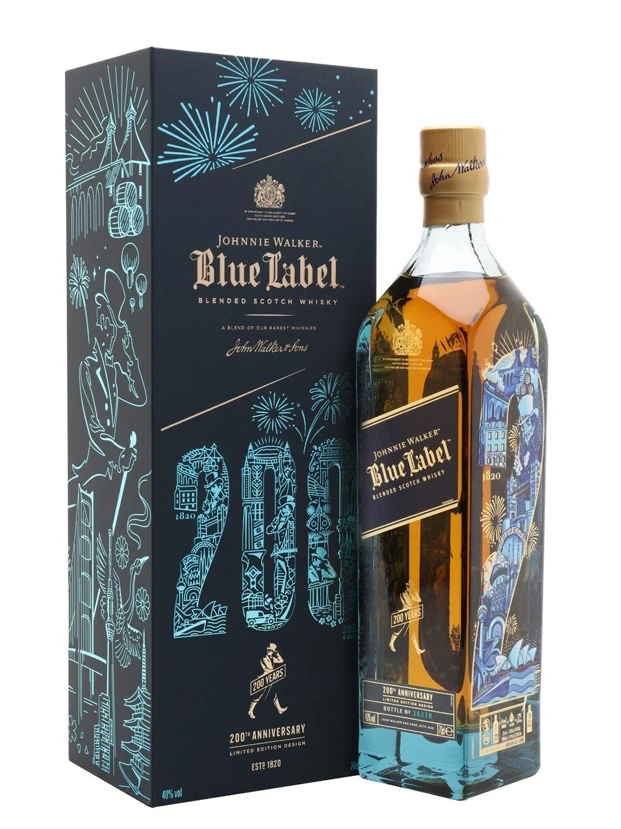 Johnnie Walker Blue Label 200th Anniversary Blended Scotch Whisky | 700ML - Whiskey