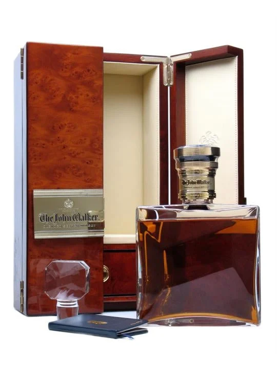The John Walker Baccarat Crystal Decanter Blended Scotch Whisky - Whiskey