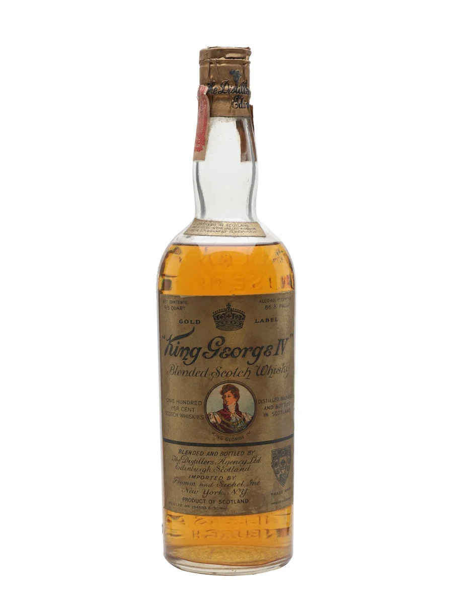King George IV Bot.1950s Spring Cap Blended Scotch Whisky - Whiskey