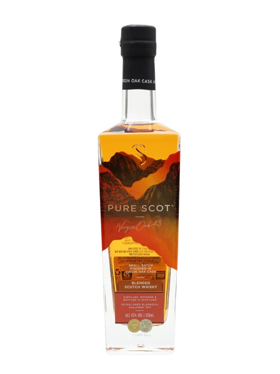 Pure Scot Virgin Oak 43 Blended Whisky Blended Scotch Whisky | 500ML - Whiskey