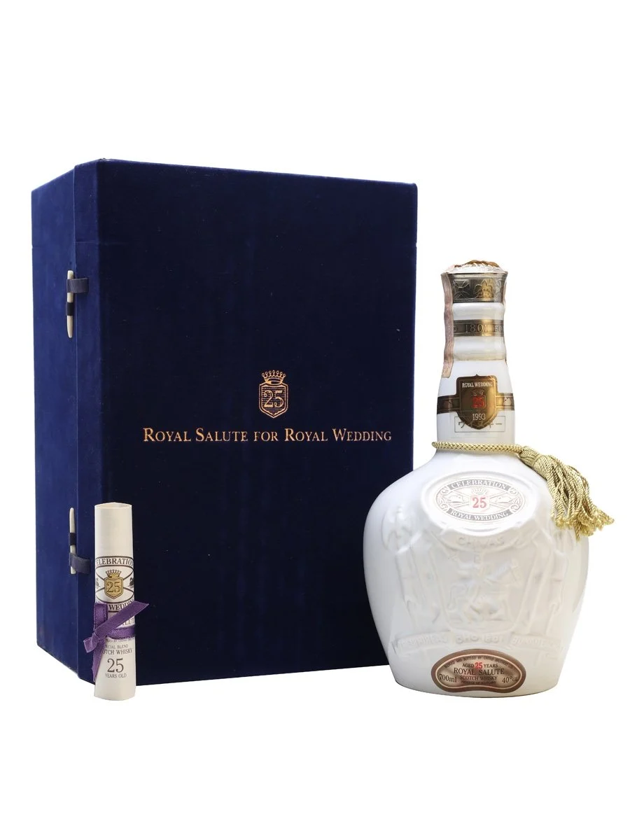 Chivas Regal Royal Salute for Royal Wedding 1993 25 Year Old Blended Scotch Whisky