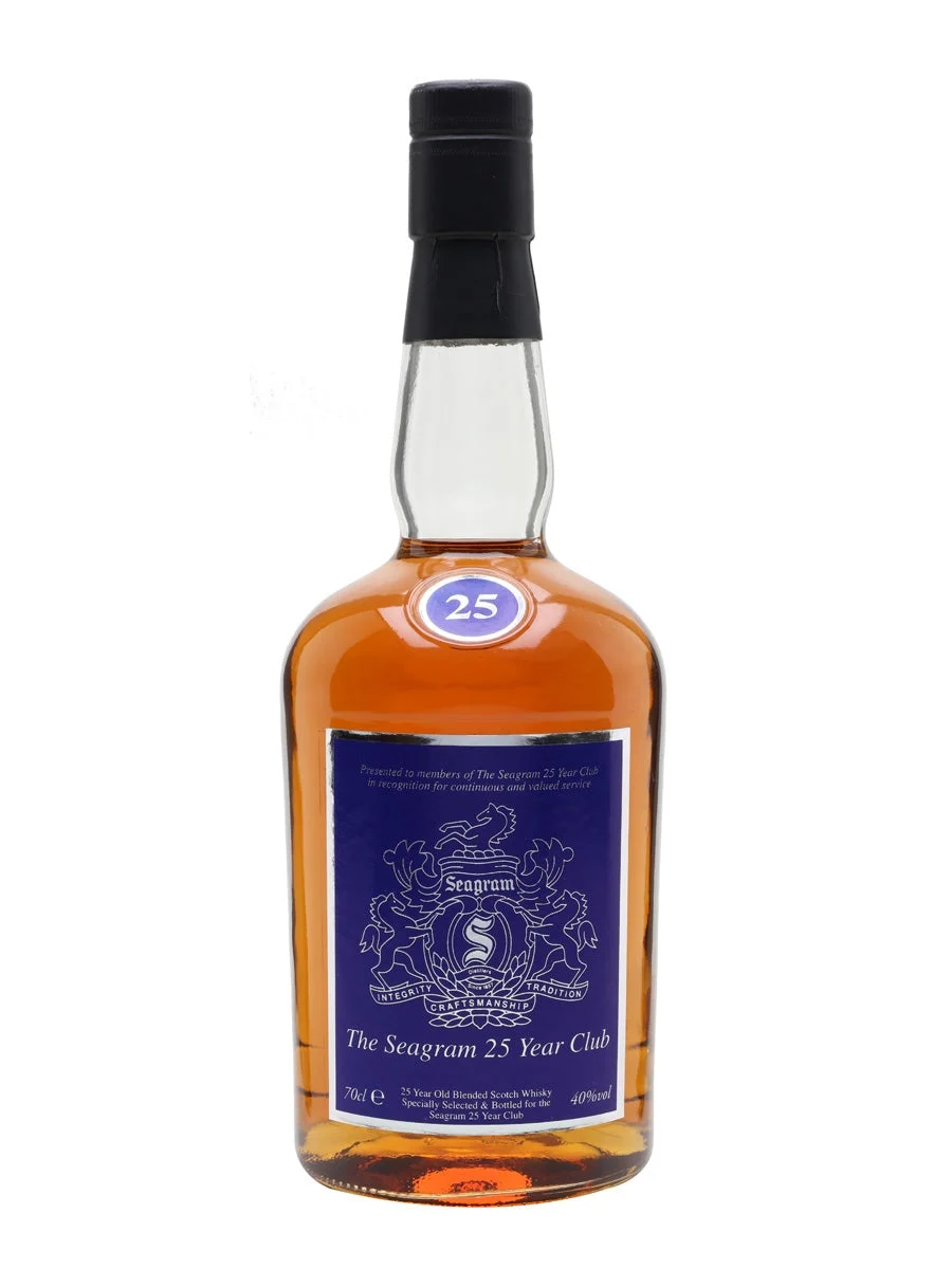 Seagram 25 Year Old Club Blended Scotch Whisky - Whiskey