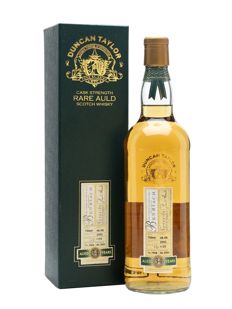1968 Duncan Taylor Benriach 34 años Whisky escocés de pura malta