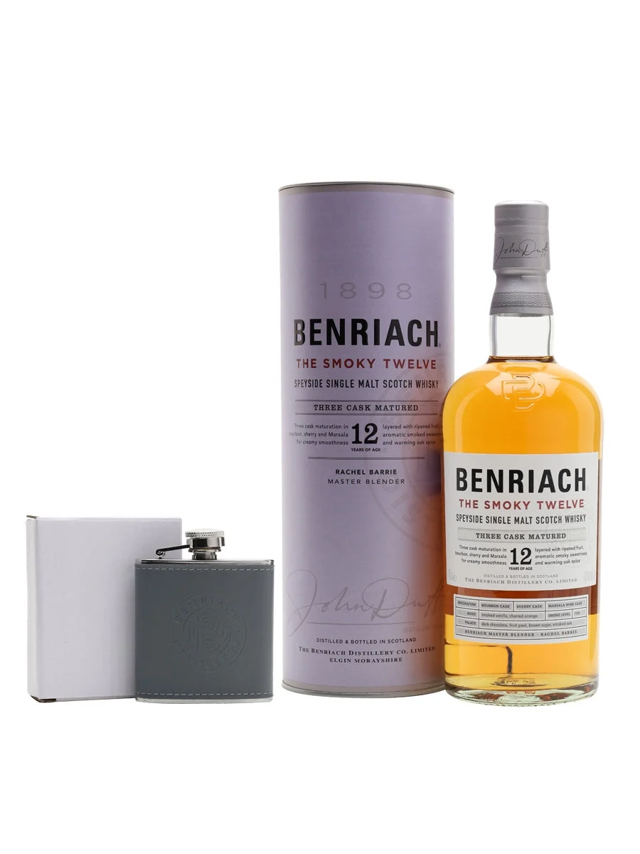 Benriach The Smoky Twelve 12 Year Old Speyside Single Malt Scotch Whisky | 700ML - Whiskey