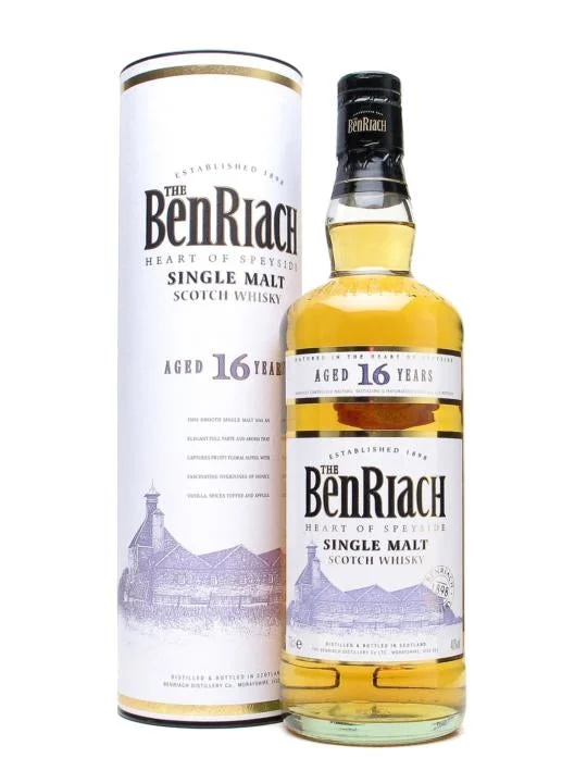 The BenRiach 16 Year Old 80 Proof Single Malt Scotch Whisky - Whiskey