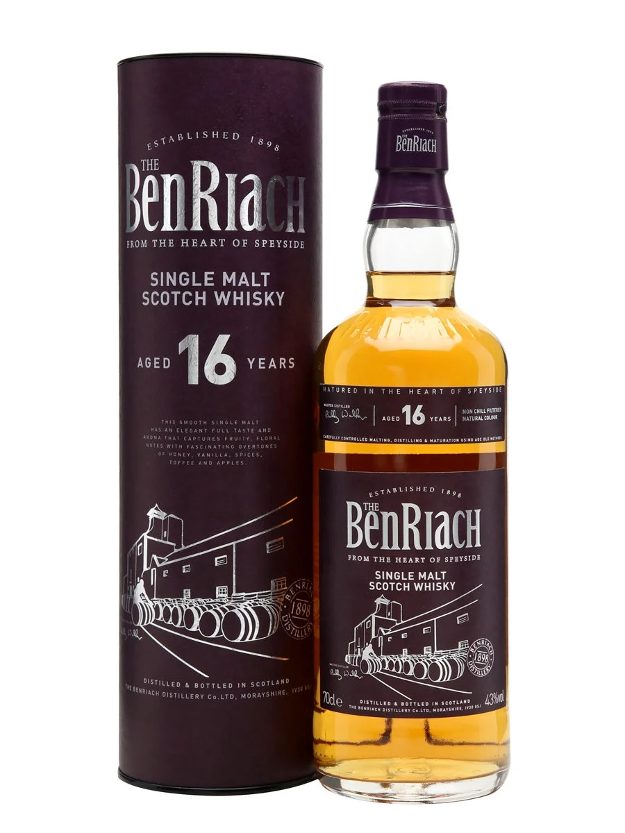 The BenRiach 16 Year Old Single Malt Scotch Whisky - Whiskey