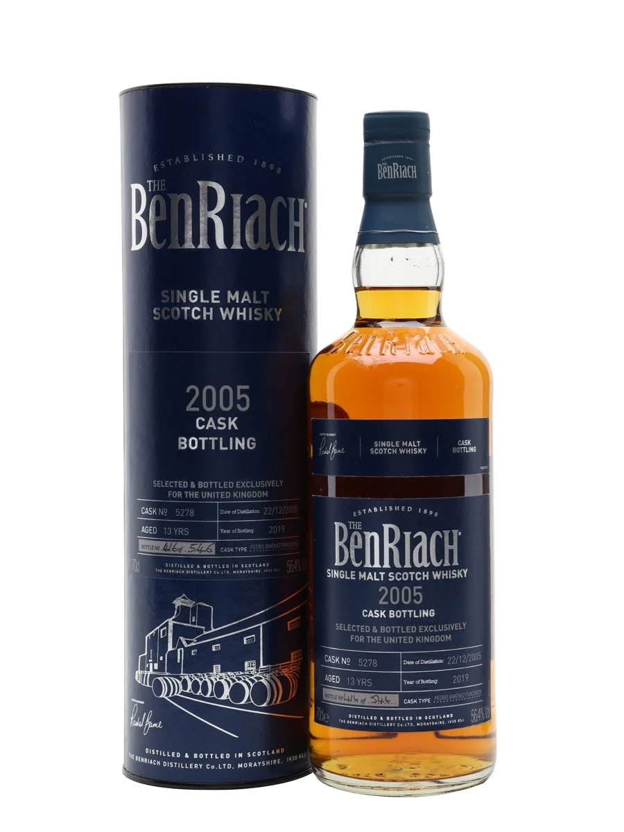 Benriach 2005 13 Year Old PX Puncheon Speyside Single Malt Scotch Whisky | 700ML - Whiskey