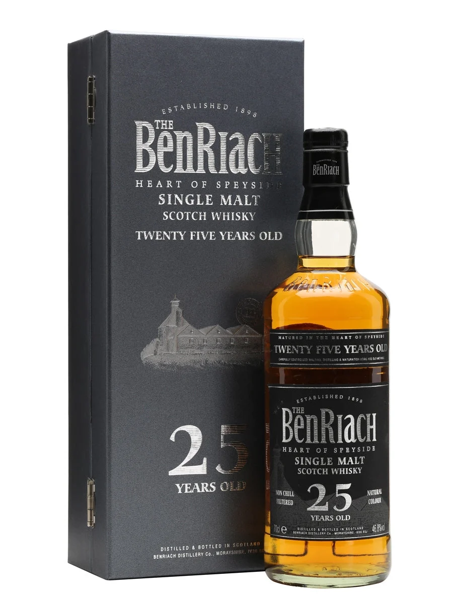 Benriach 25 Year Old Speyside Single Malt Scotch Whisky - Whiskey