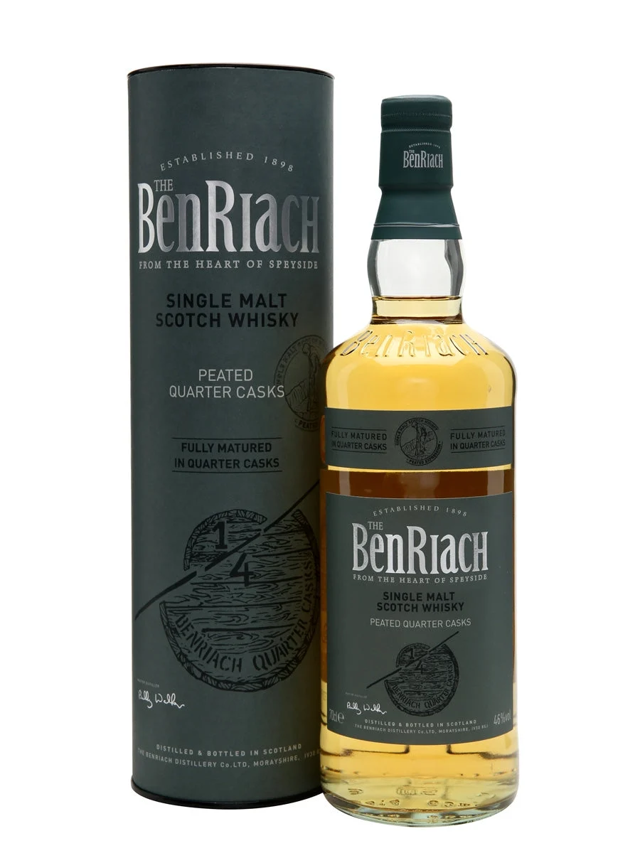 Benriach Peated Quarter Casks Speyside Single Malt Scotch Whisky | 700ML - Whiskey