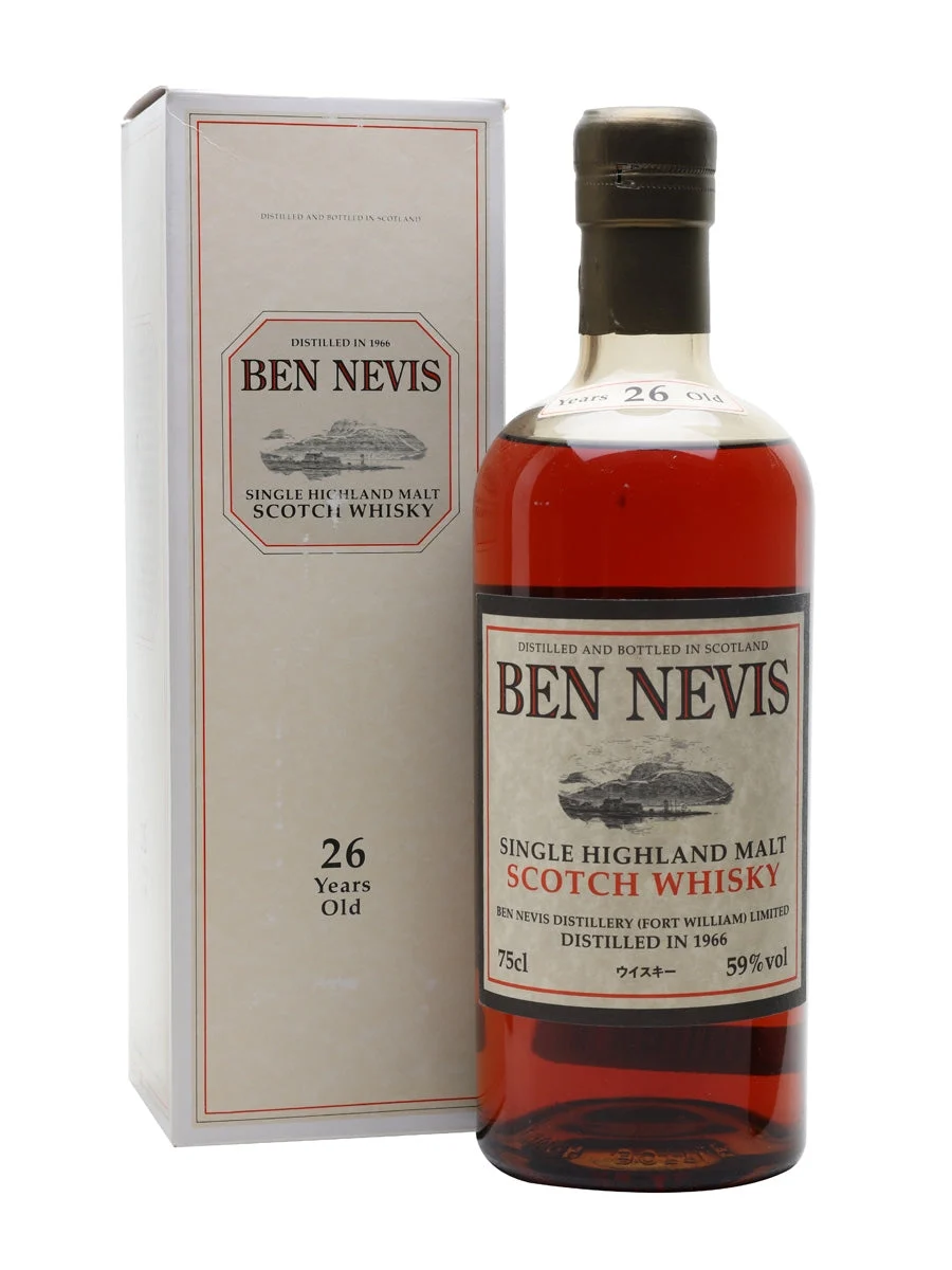 Ben Nevis 1966 26 Year Old Highland Single Malt Scotch Whisky - Whiskey