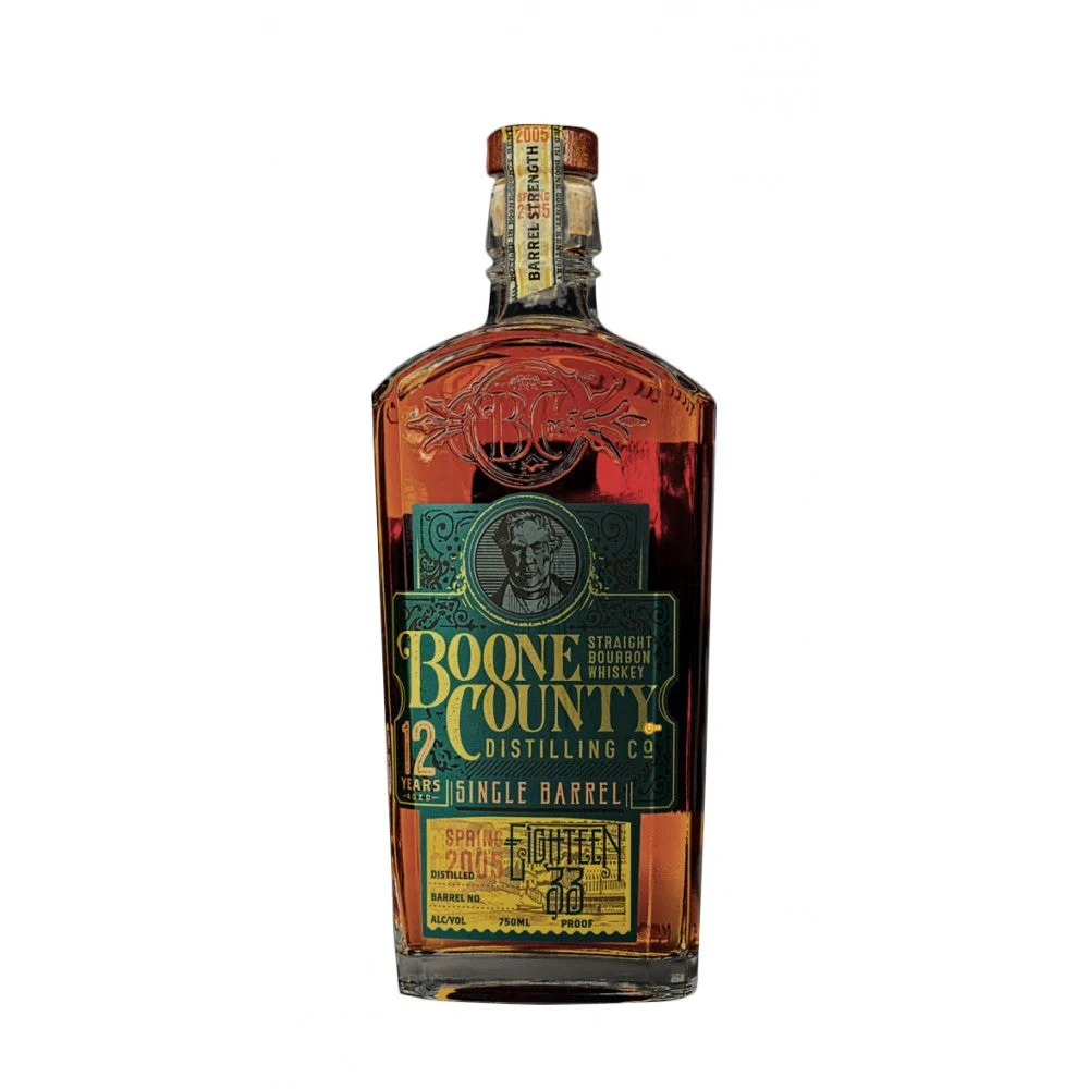 Boone County 1833, whisky bourbon puro de un solo barril, 12 años