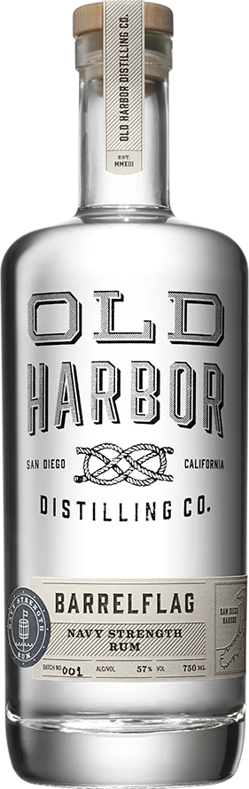Old Harbor Barrel Flag Navy Strength Rum