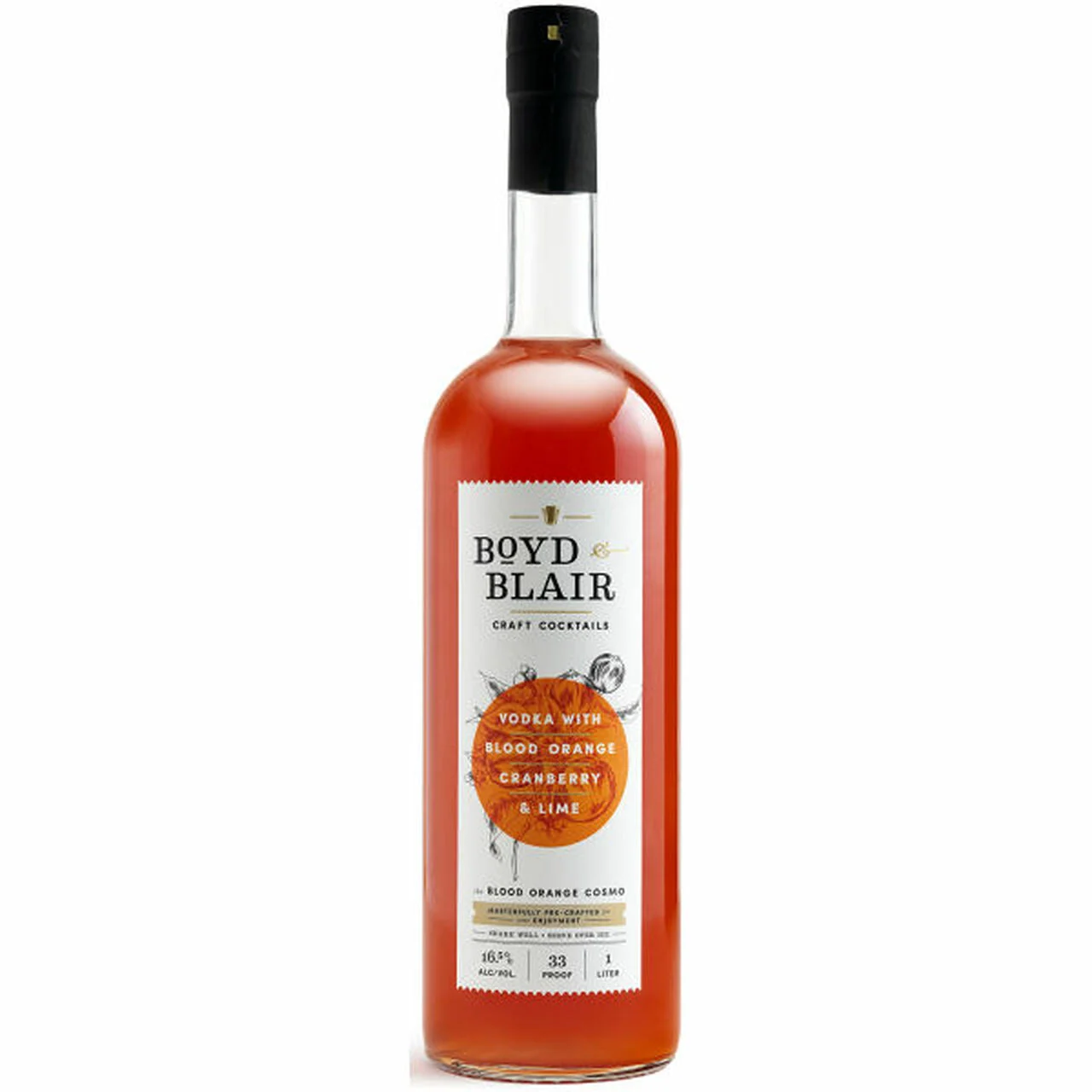 Boyd & Blair The Blood Orange Cosmo Ready to Drink Craft Cocktail | 1L