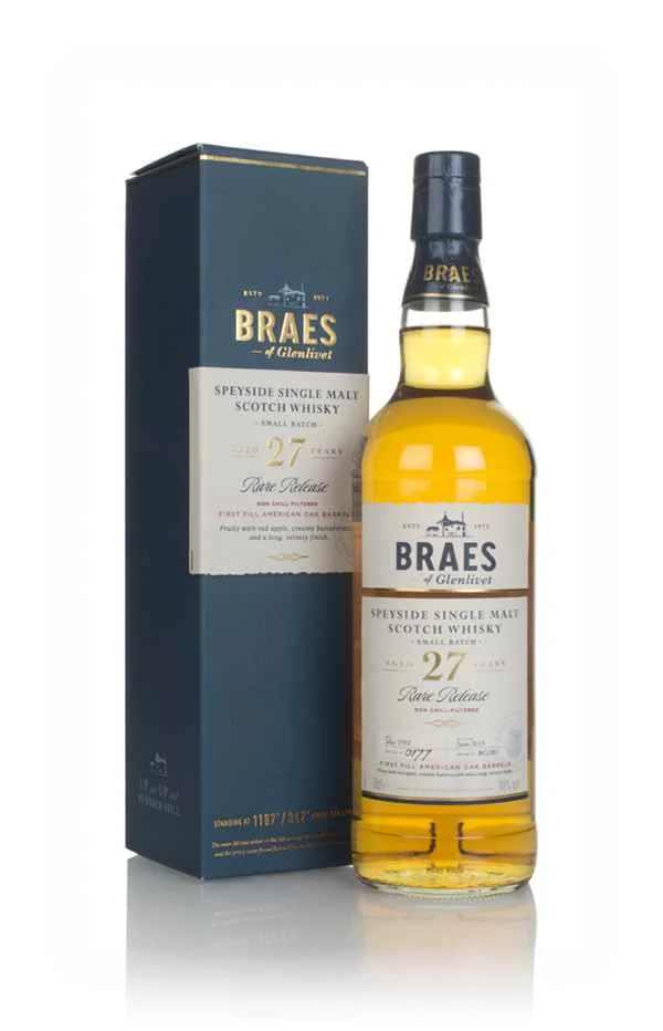 Braes of Glenlivet 27 años - Whisky escocés Secret Speyside Collection | 700ML