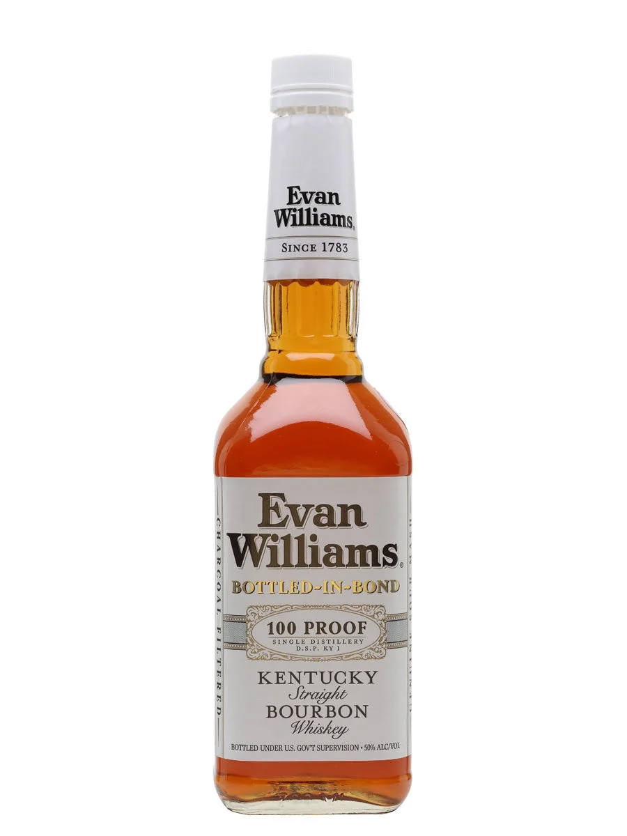 Evan Williams White Label Bottled in Bond Kentucky Straight Bourbon Whiskey