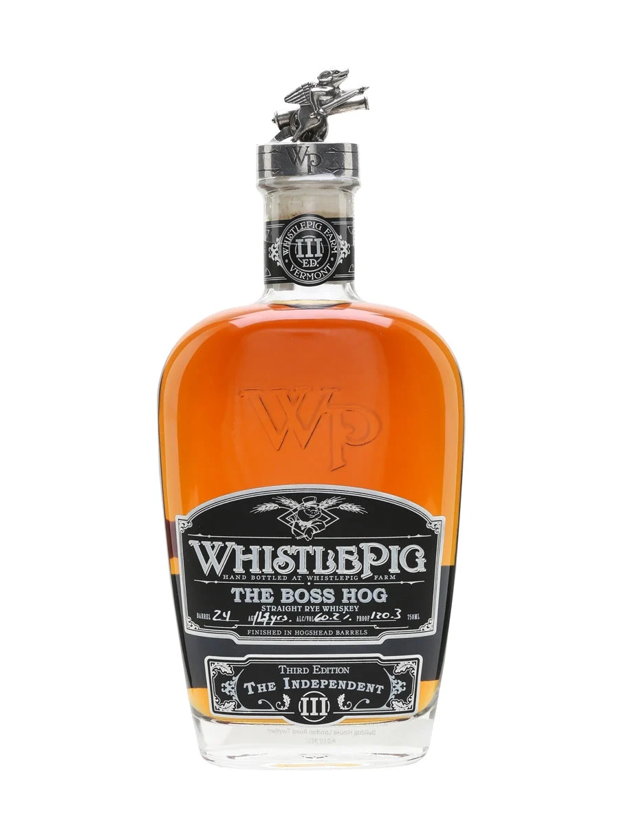 WhistlePig The Boss Hog 14 Year Old III Edition Single Barrel 120.4 Proof Straight Rye Whiskey - Whisky