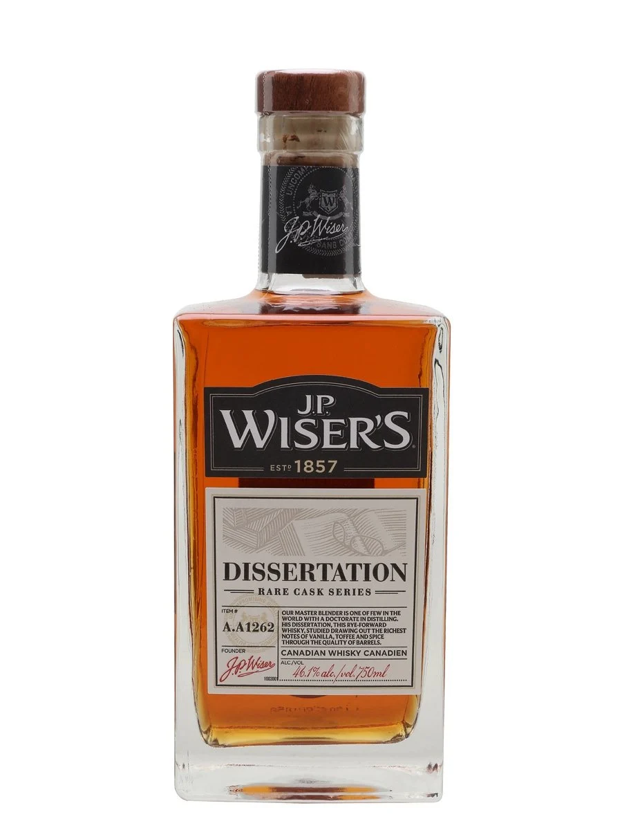 Whisky canadiense JP Wiser's Dissertation Rare Cask Series