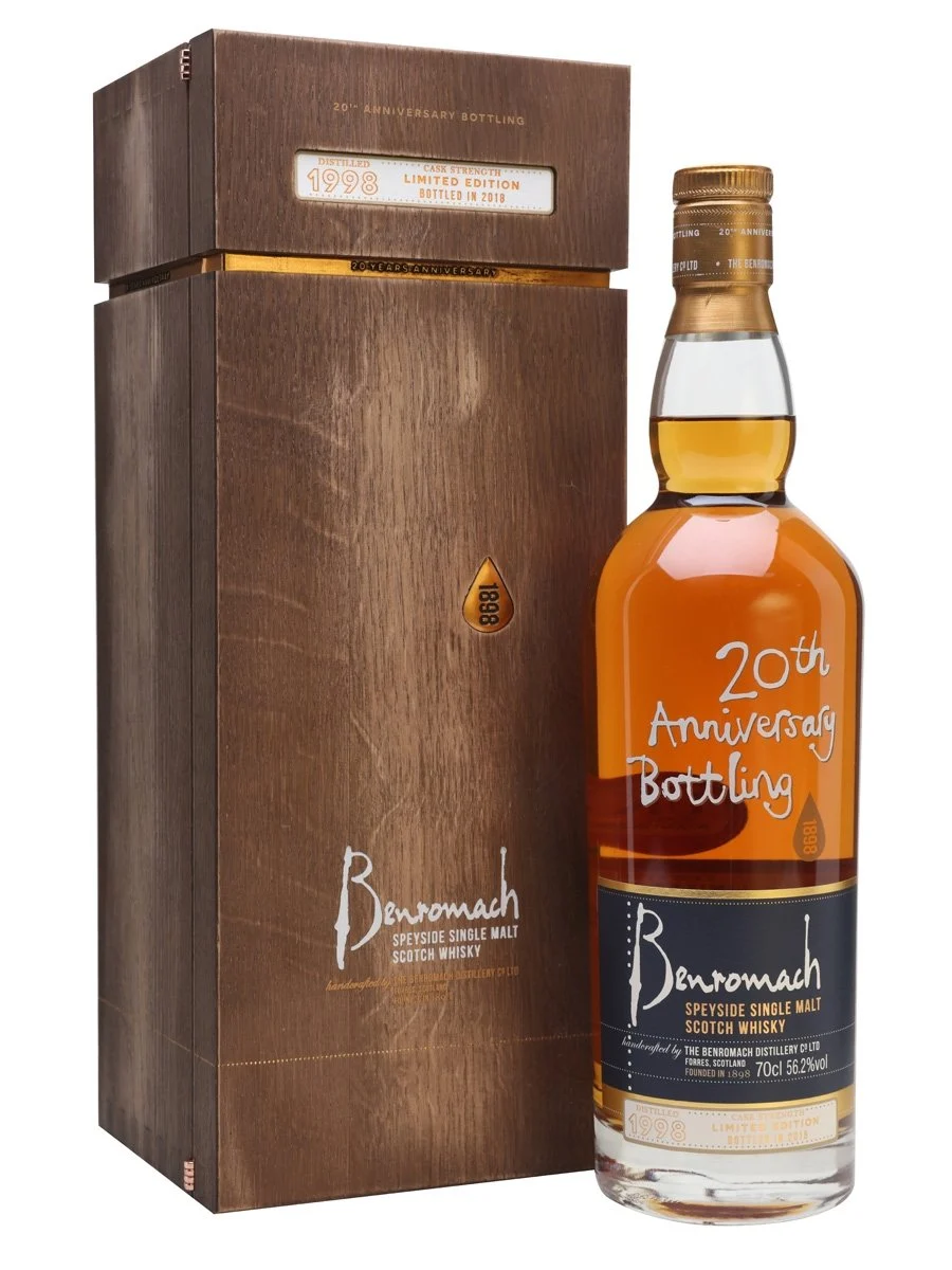 Benromach 1998 20th Anniversary Bottling Speyside Single Malt Scotch Whisky | 700ML - Whiskey