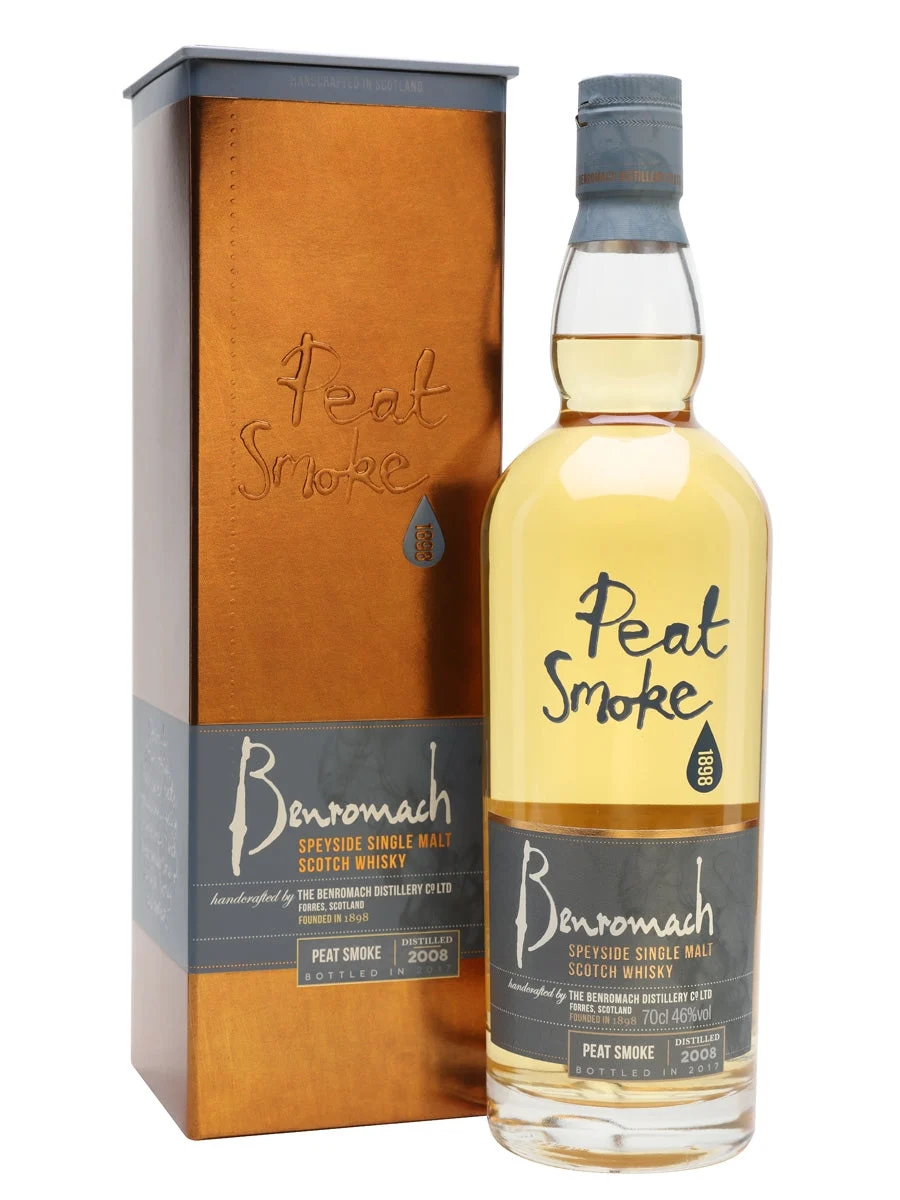 Benromach 2008 (bottled 2016) Peat Smoke Speyside Single Malt Scotch Whisky - Whiskey