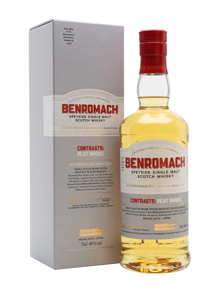 Benromach Contrasts: Peat Smoke 2009 Bot. 2020 Speyside Single Malt Scotch Whisky | 700ML - Whiskey