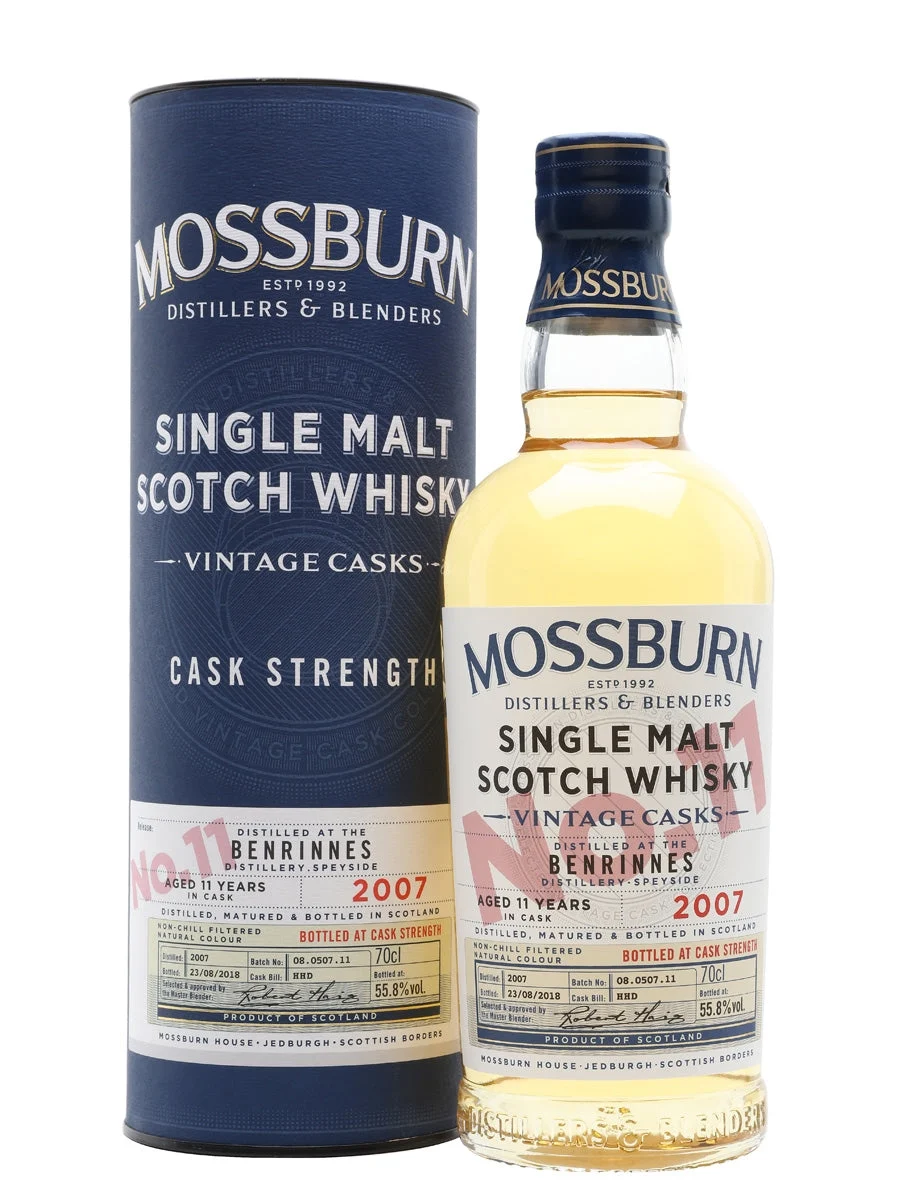 Benrinnes 2007 11 años Vintage Casks # 11 Mossburn Speyside Whisky escocés de malta única | 700ML