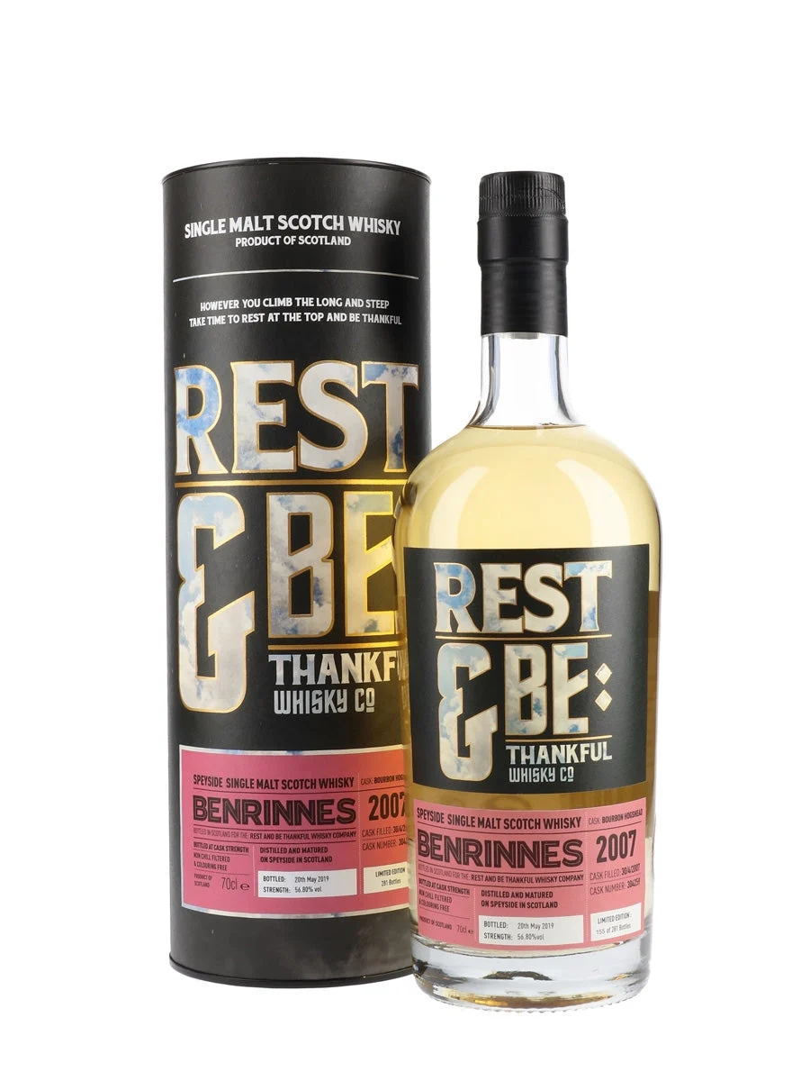 Benrinnes 2007 11 Year Old Rest & Be Thankful Speyside Single Malt Scotch Whisky | 700ML - Whiskey