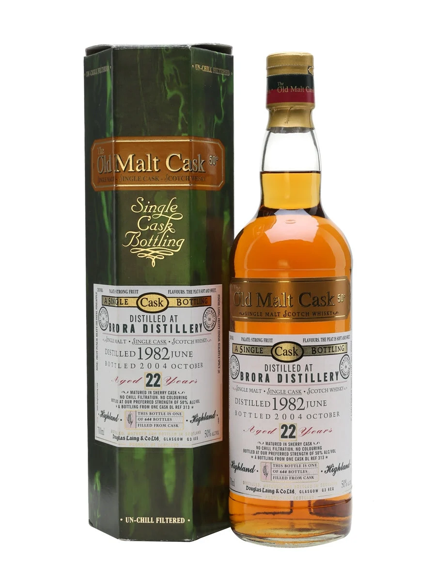 Brora 1982 22 Year Old Sherry Cask Old Malt Cask Highland Single Malt Scotch Whisky | 700ML - Whiskey