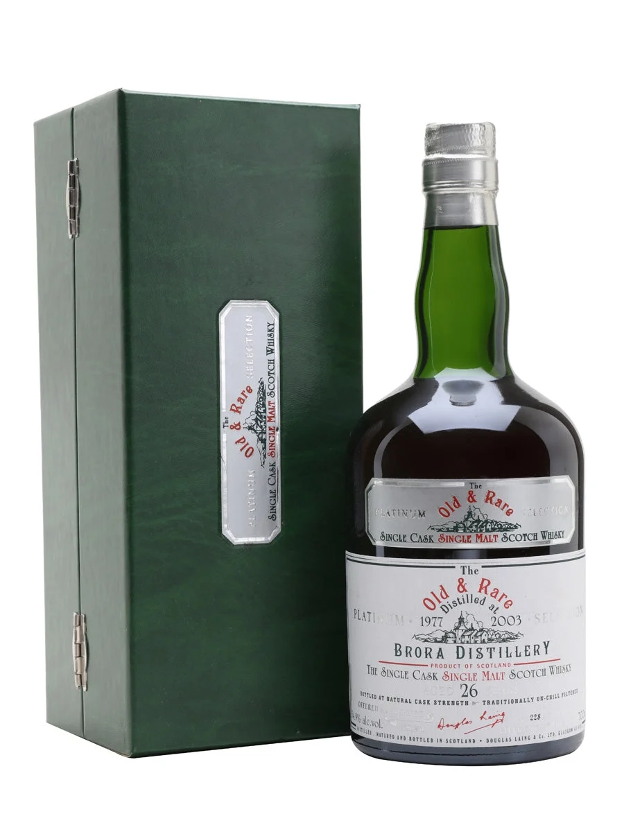 Brora 1977 26 Year Old Old & Rare Platinum Highland Single Malt Scotch Whisky | 700ML - Whiskey