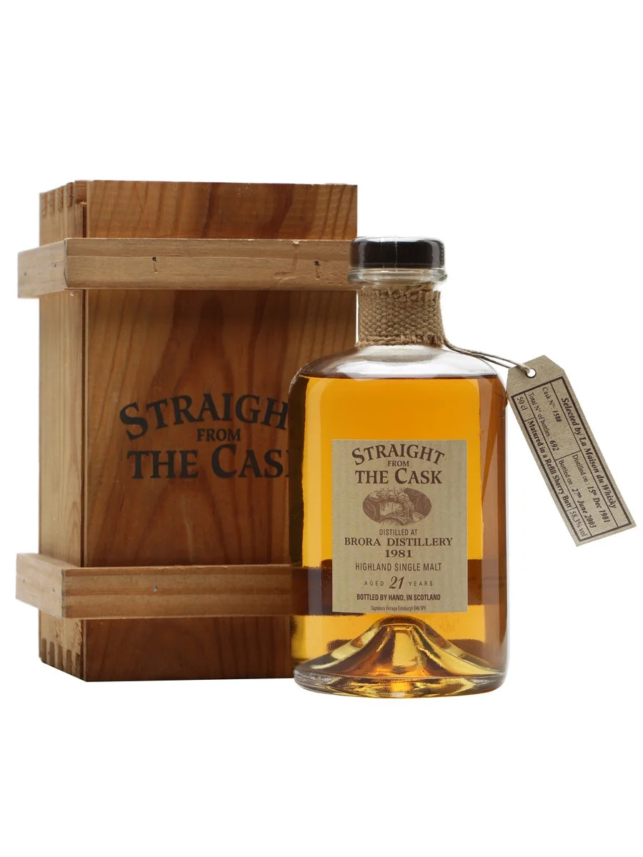 Brora 1981 21 Year Old Signatory Highland Single Malt Scotch Whisky | 500ML - Whiskey