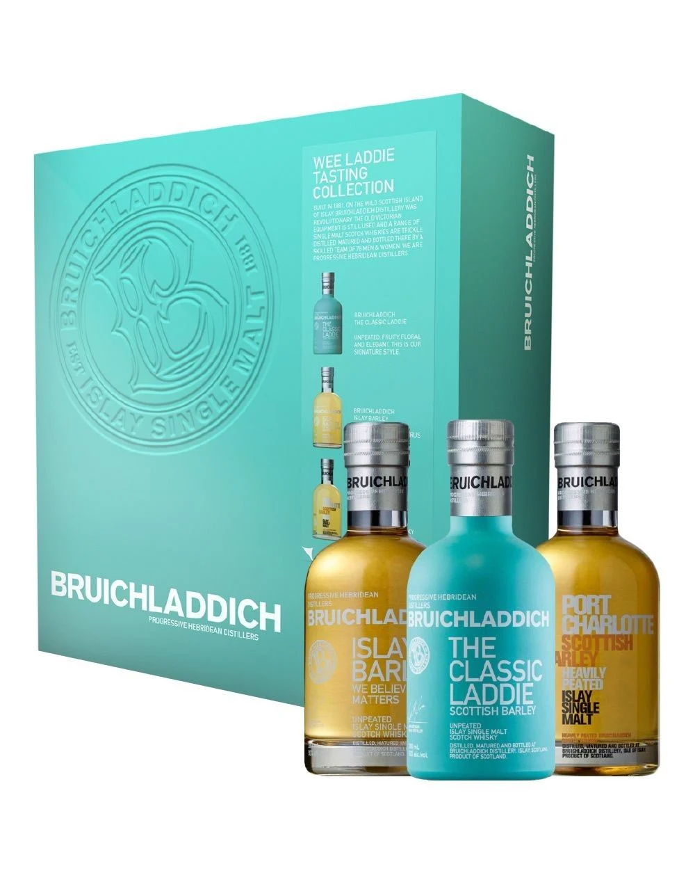Bruichladdich® Wee Laddie Tasting Collection Set de regalo (3) Whisky de 200 ml | EDICIÓN LIMITADA