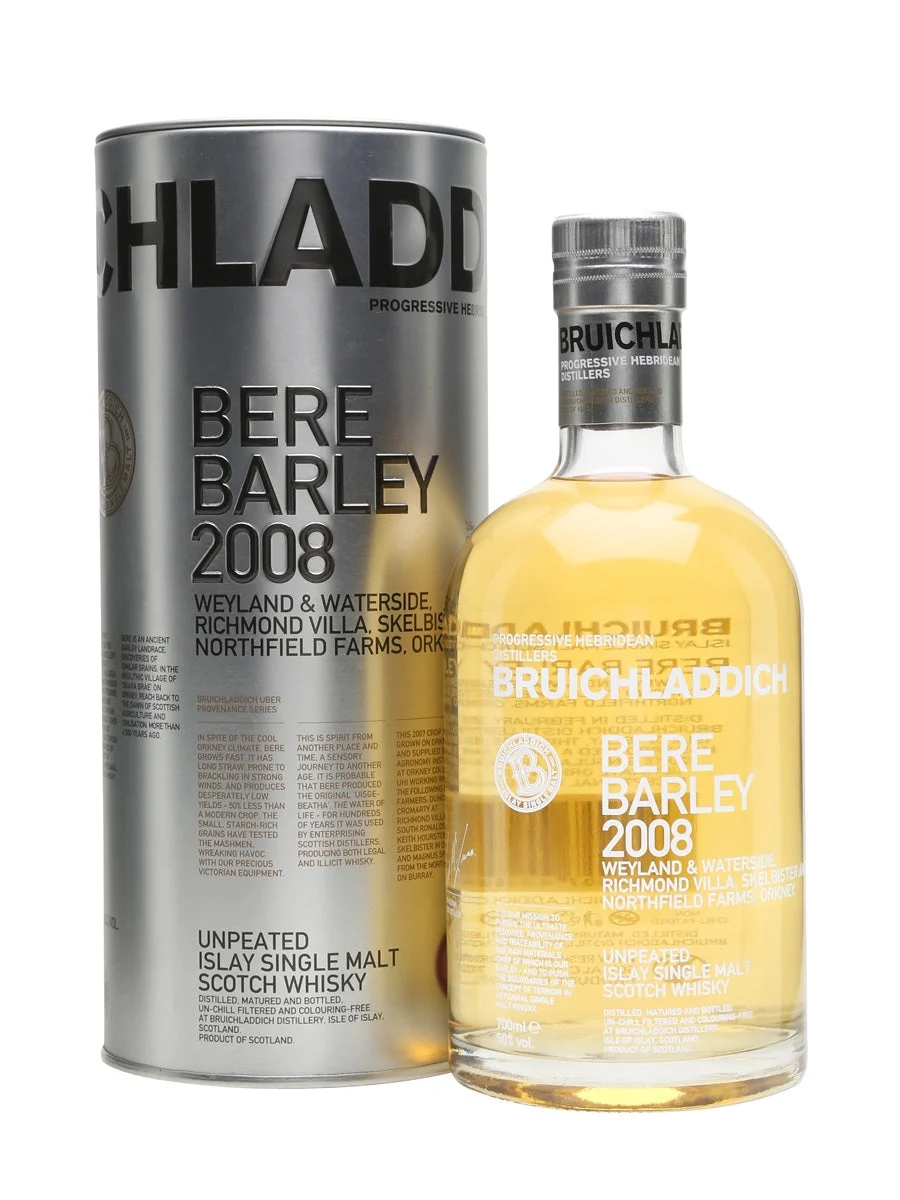 Bruichladdich Bere Barley 2008 Islay Single Malt Scotch Whisky - Whiskey