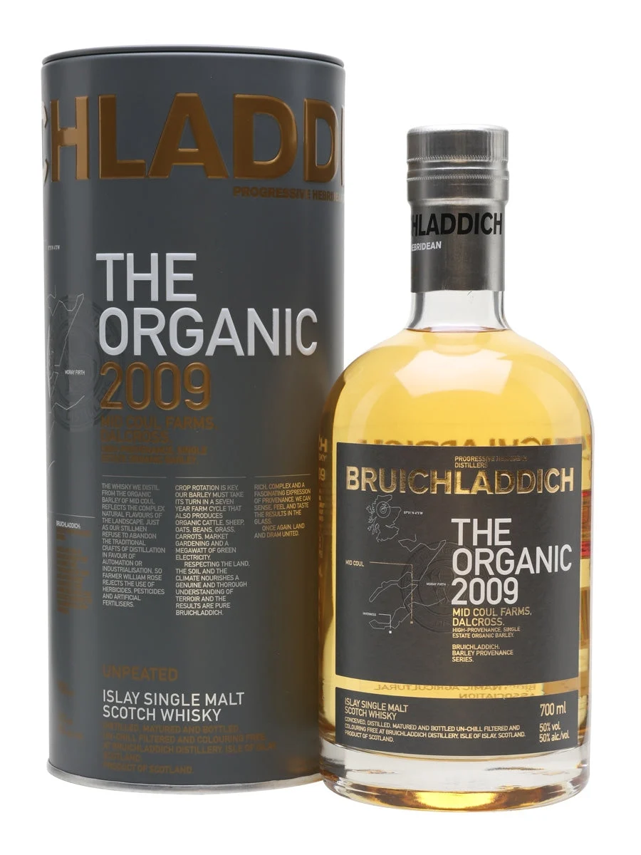 Bruichladdich Organic 2009 Islay Single Malt Scotch Whisky | 700ML - Whiskey