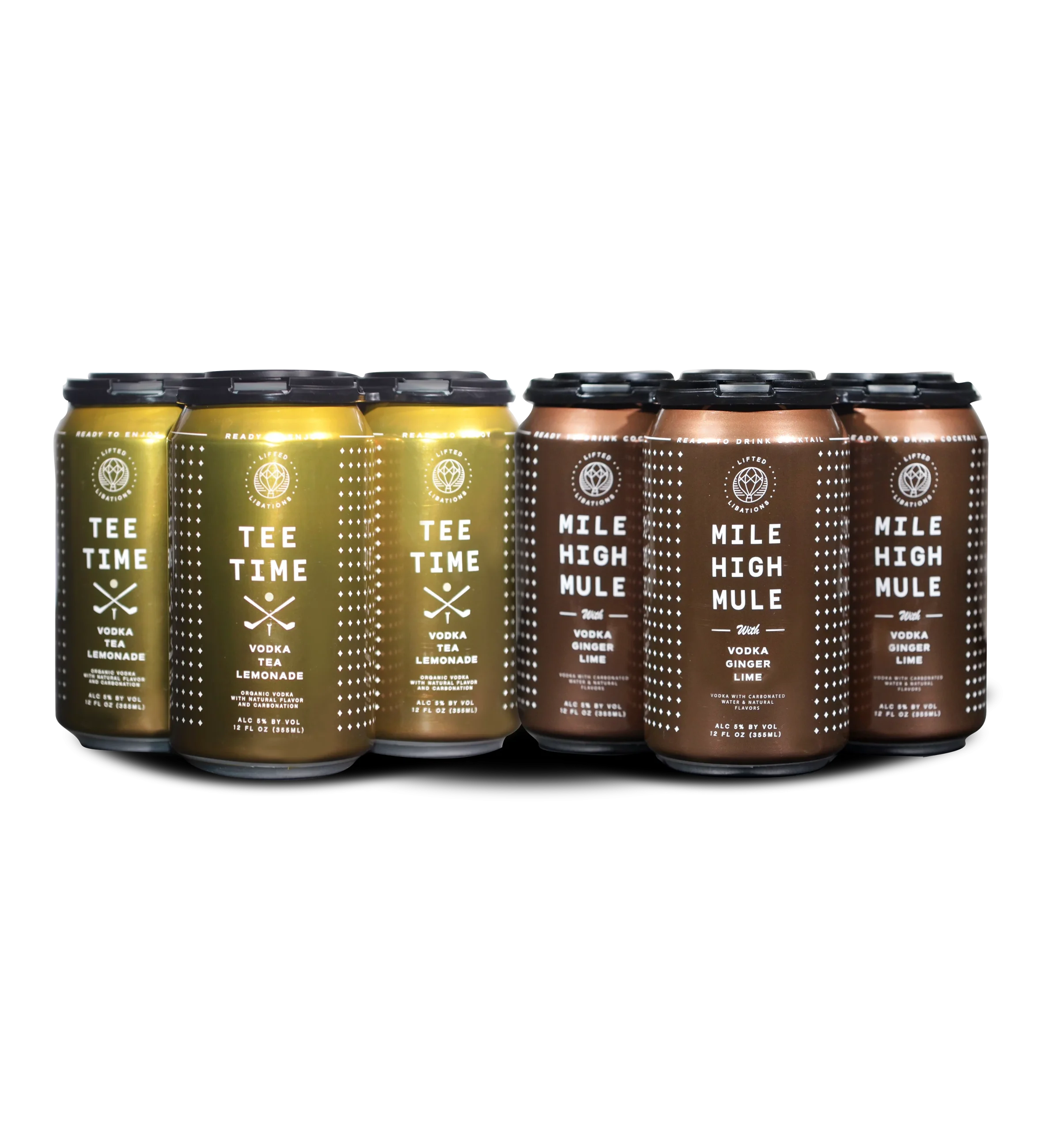 Lifted Libations Mile High Mule & Tee Time Combo (8) Cans - Ready To Drink